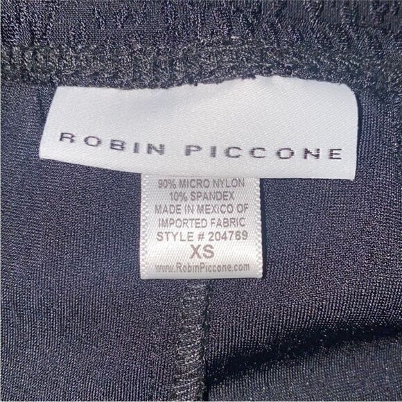 Robin Piccone NWT High Waist Textured Bikini Bottom in Black Size XS - Picture 7 of 8